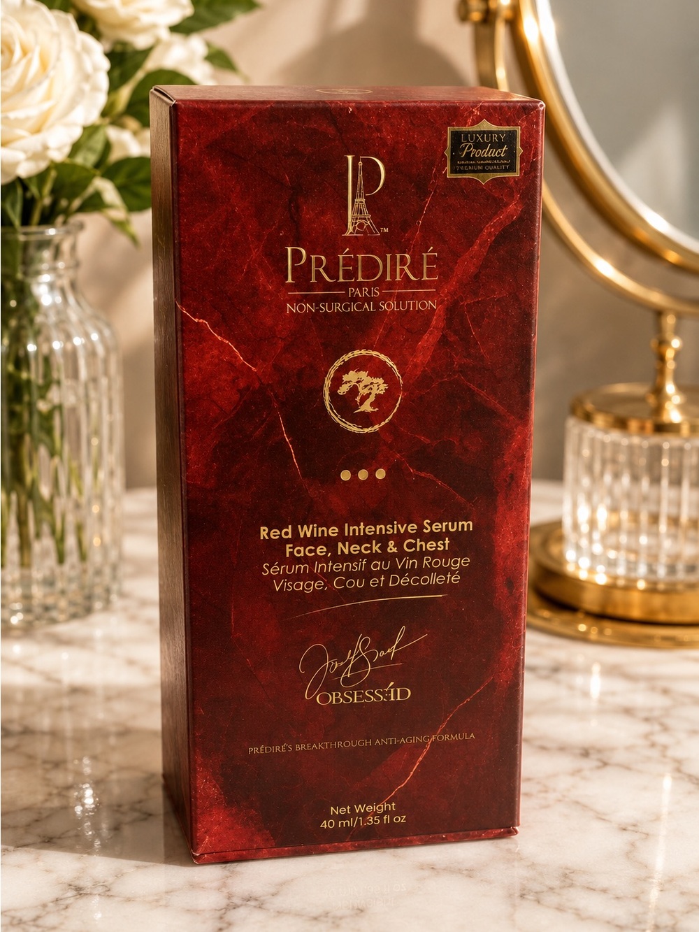 Predire Paris  Red Wine Intensive Serum Face, Neck and Chest, 40 ml